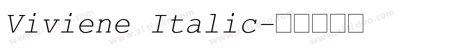 Viviene Italic字体转换